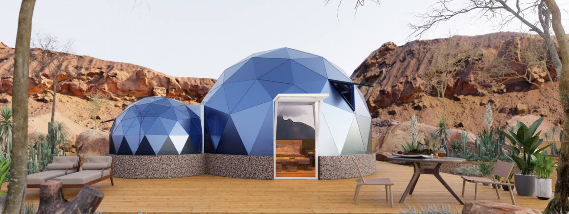 竹山县球形智能光伏玻璃星空房